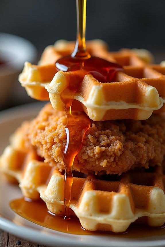 mini chicken and waffles