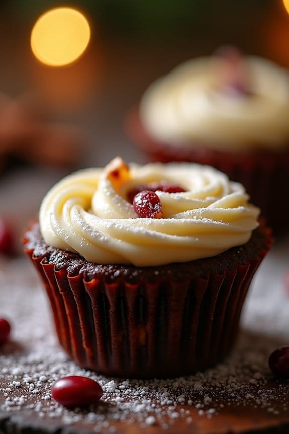 mini festive pudding cups