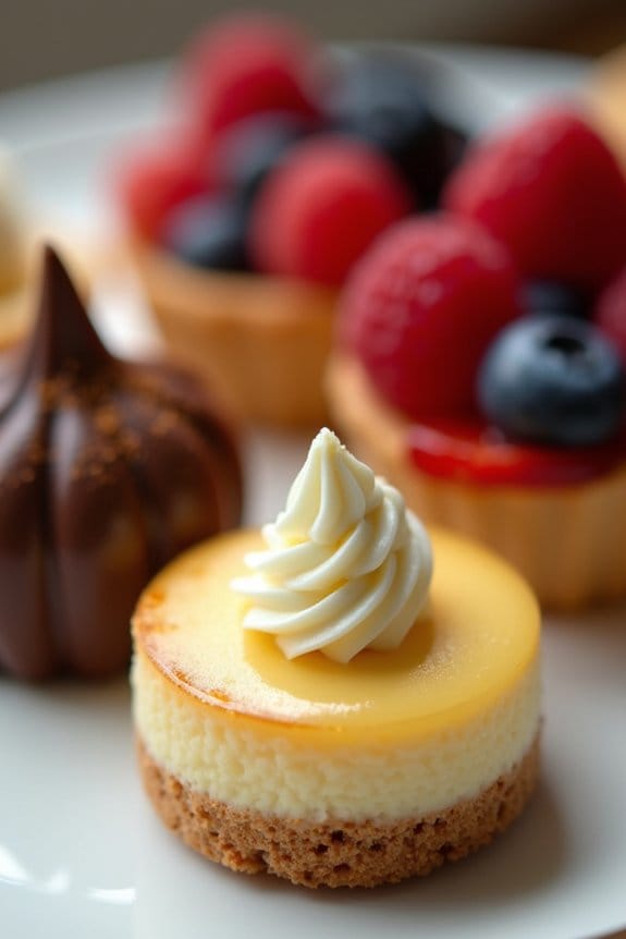 miniature dessert buffet assortment