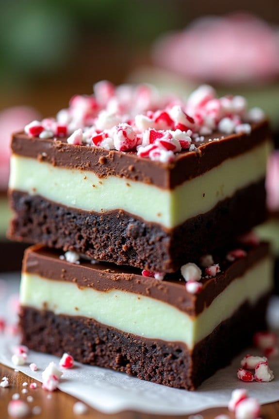 no bake peppermint chocolate bars