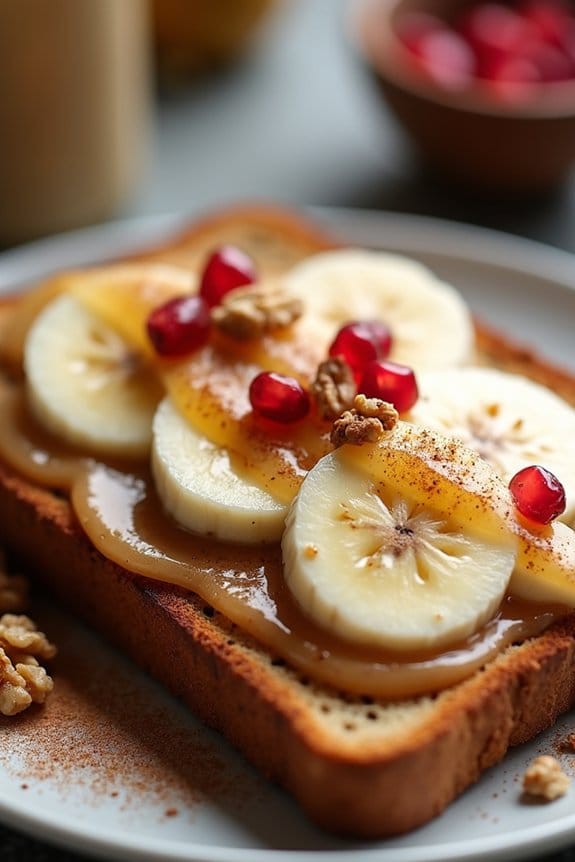 nutritious festive brunch toast