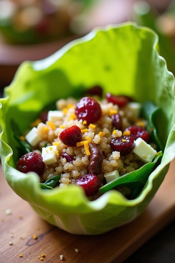 nutritious festive salad cups