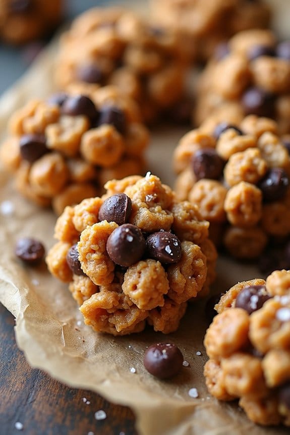 nutty almond butter clusters