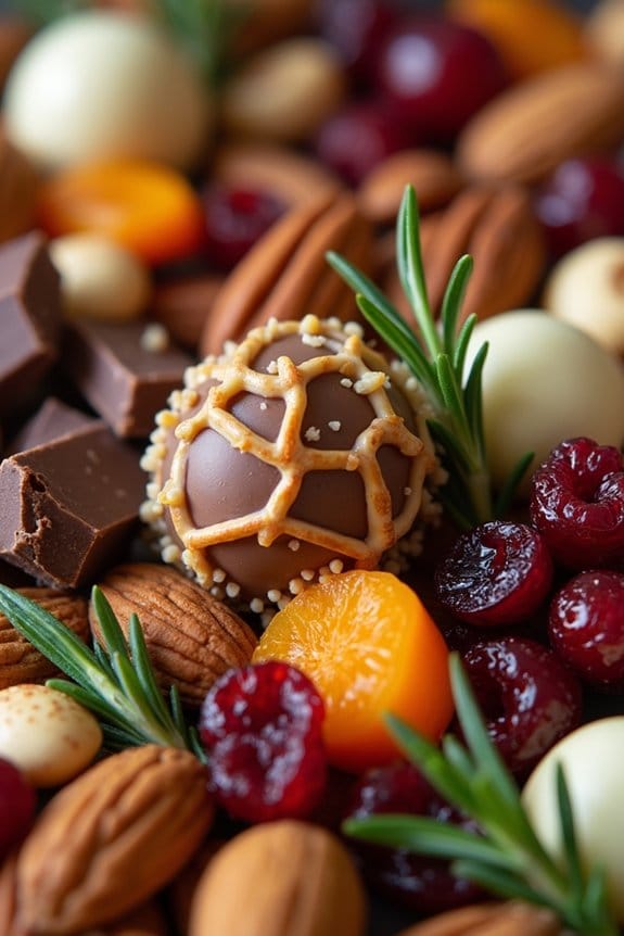 nutty chocolate holiday medley