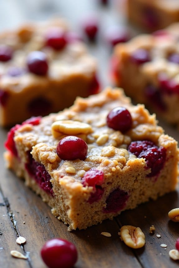 oatmeal cranberry bars recipe