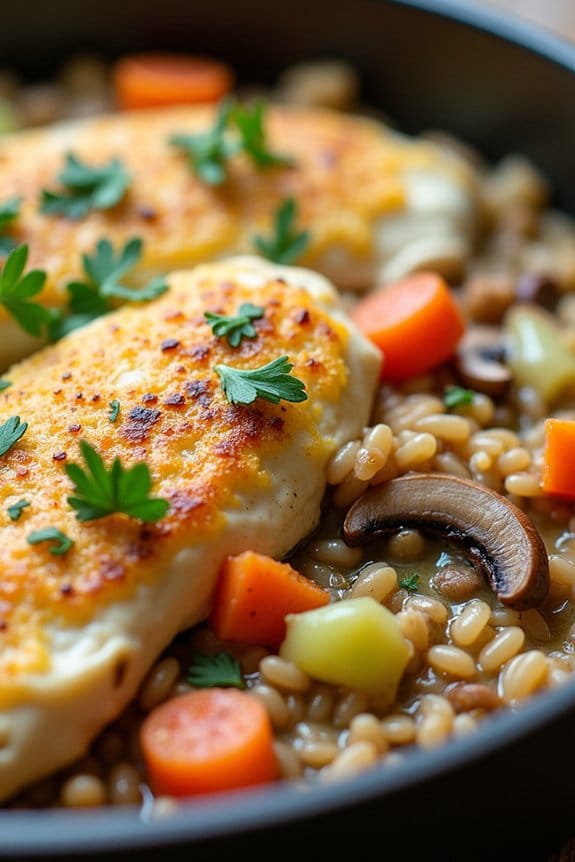 one pot chicken rice casserole