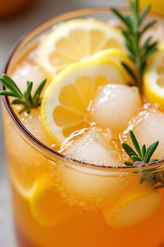 pear and rosemary punch