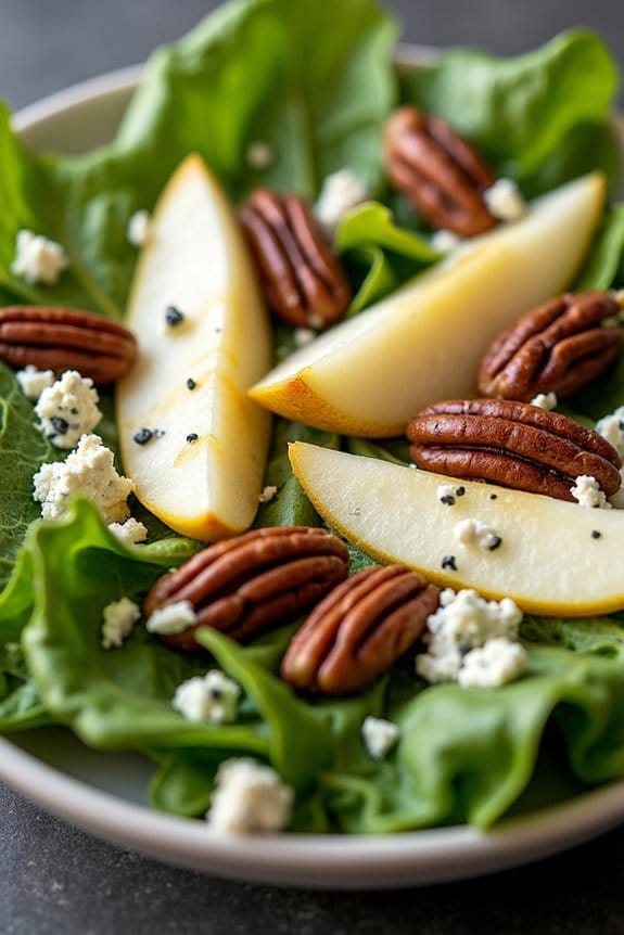pear blue cheese salad