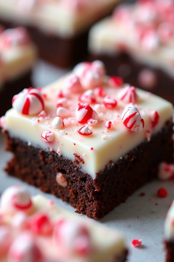 peppermint bark brownie delight