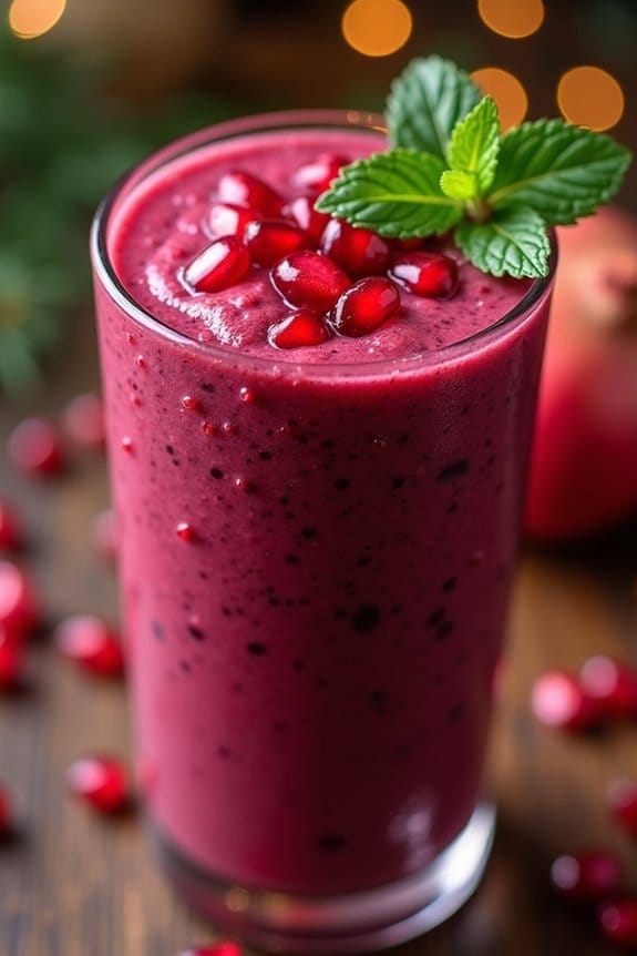 pomegranate berry smoothie recipe