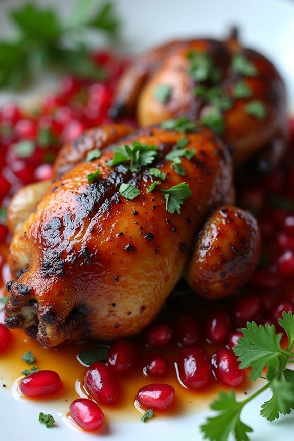 pomegranate molasses quail recipe