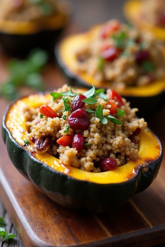 quinoa stuffed acorn squash recipe