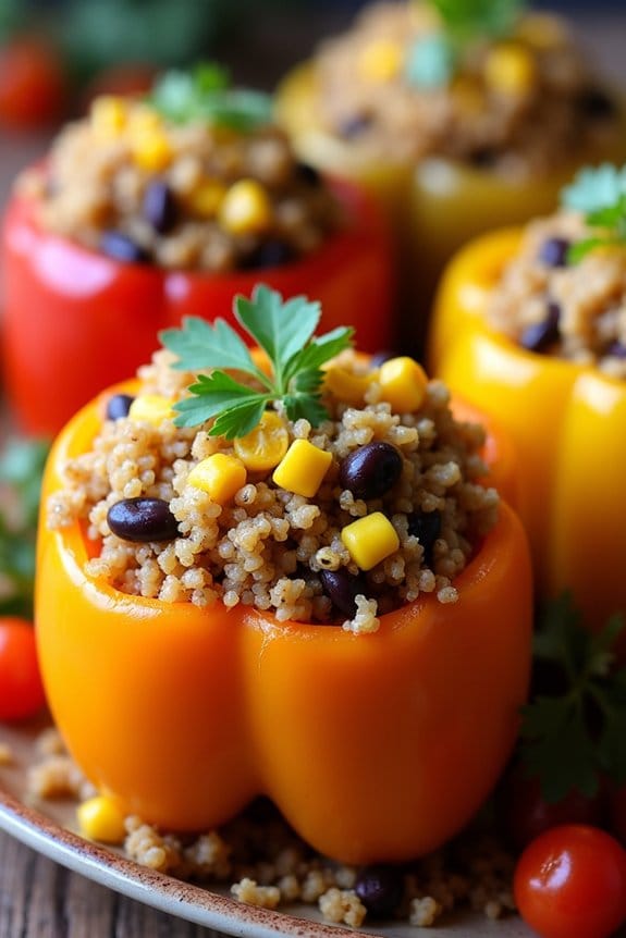 quinoa stuffed bell peppers recipe