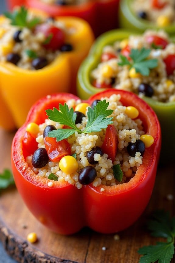 quinoa stuffed bell peppers recipe