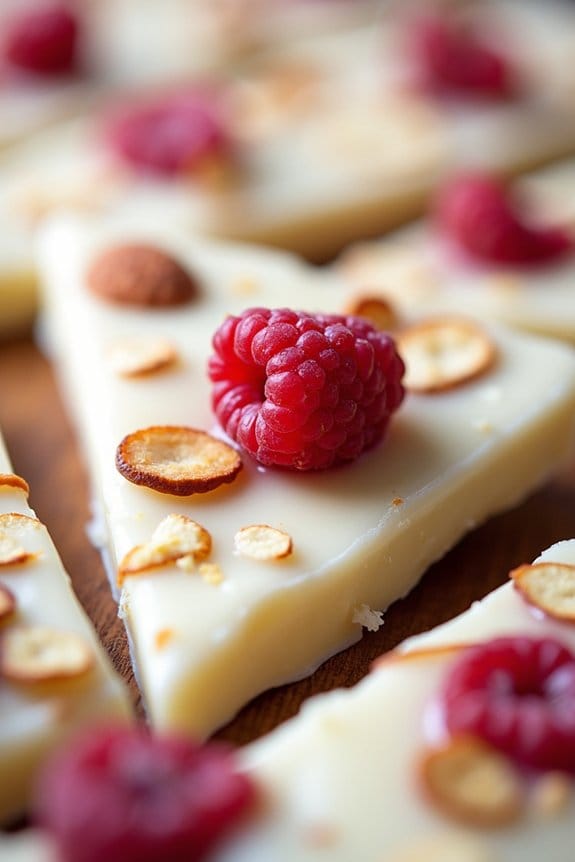 raspberry almond bark delight