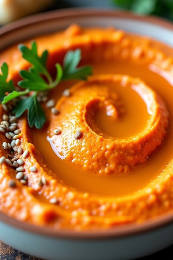 roasted red pepper hummus delight