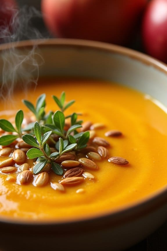 roasted squash apple soup