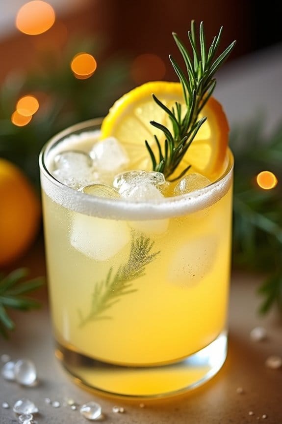 rosemary infused sparkling lemonade