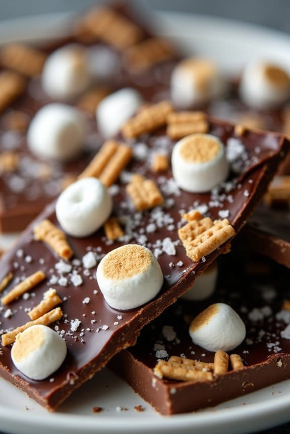 s mores chocolate bark recipe