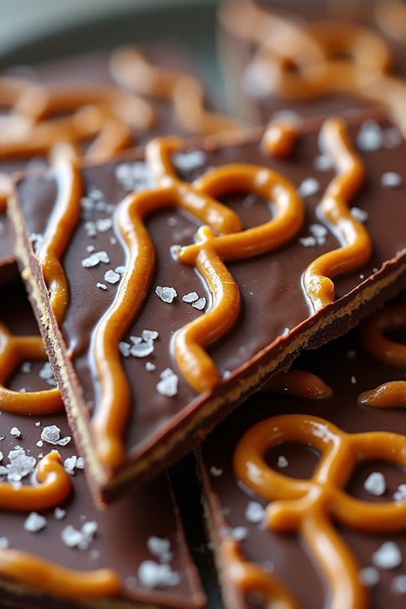 salted caramel pretzel bark