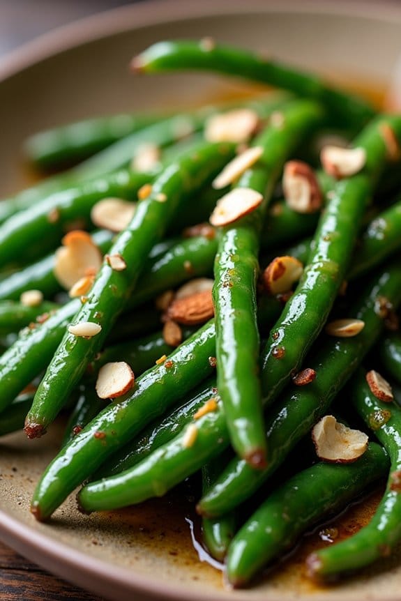 saut ed garlic green beans