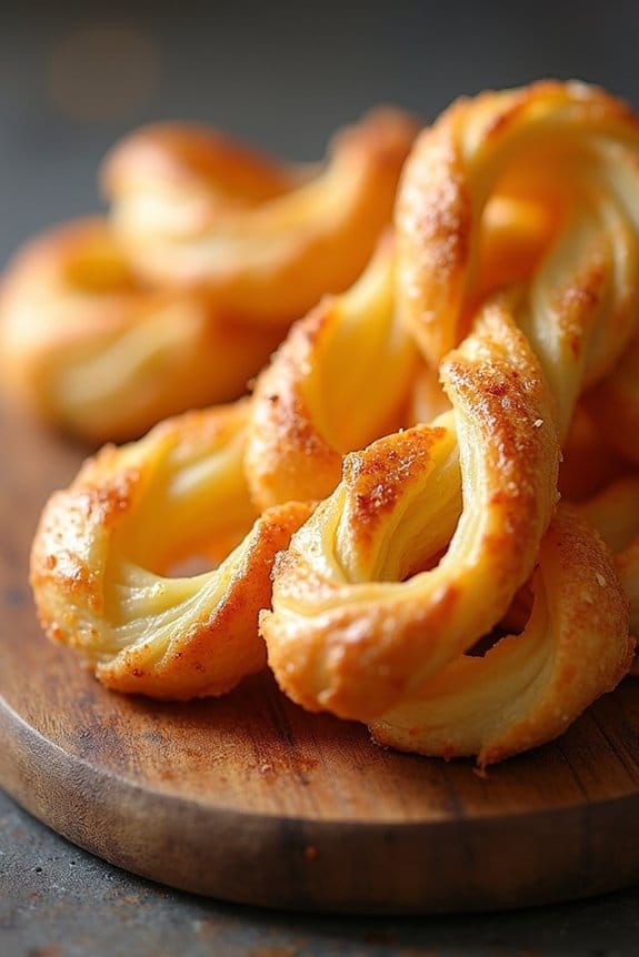 savory cheese puff straws