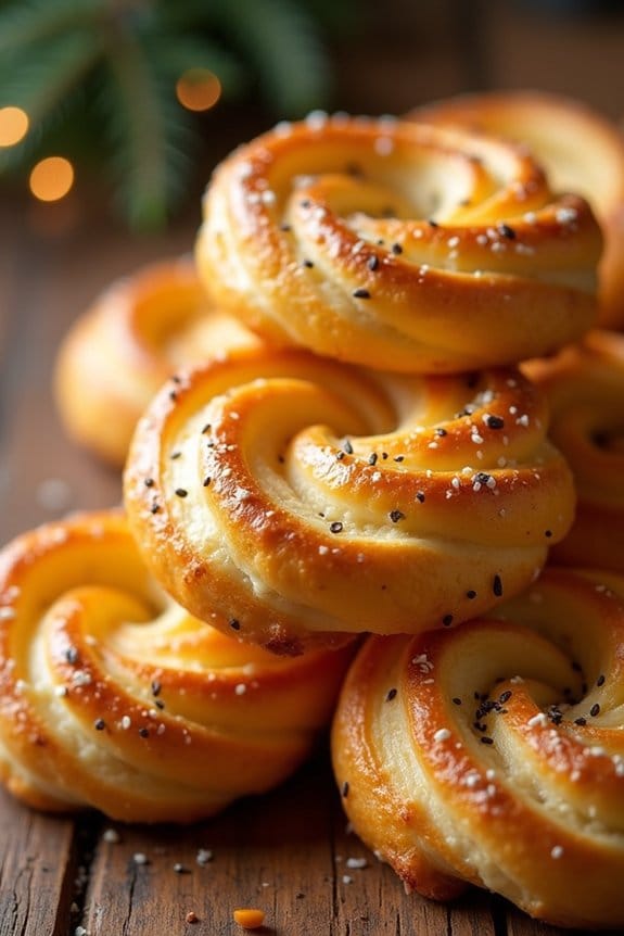 savory honey mustard twists