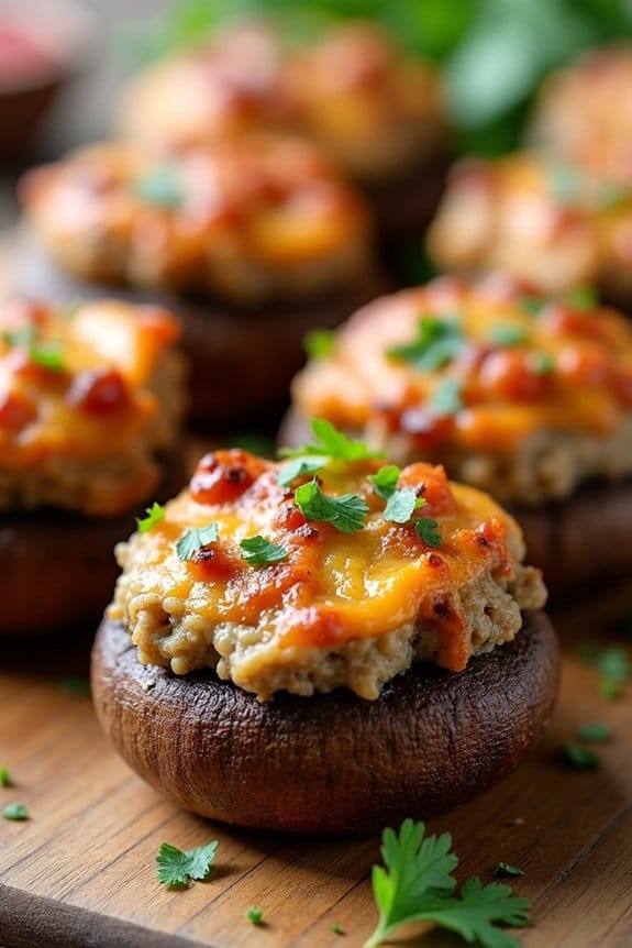 savory stuffed mushroom appetizers
