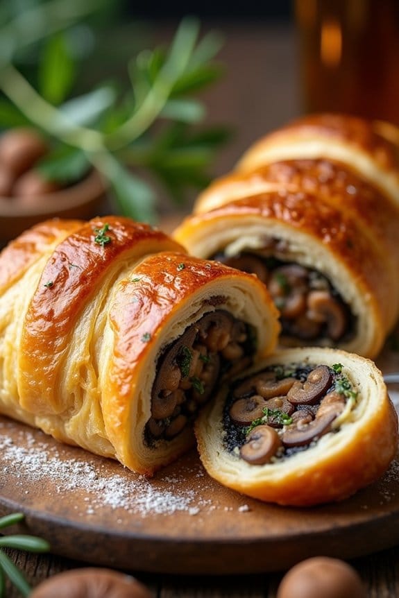 savory vegetarian mushroom wellington