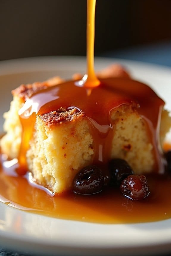 slow cooker bourbon bread pudding