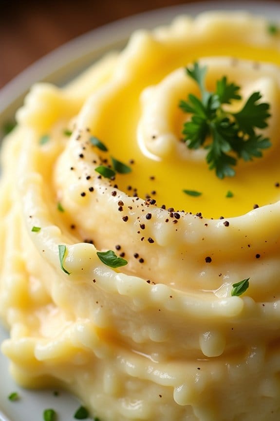 slow cooker garlic mashed potatoes