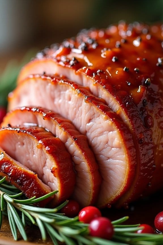 slow cooker honey glazed ham