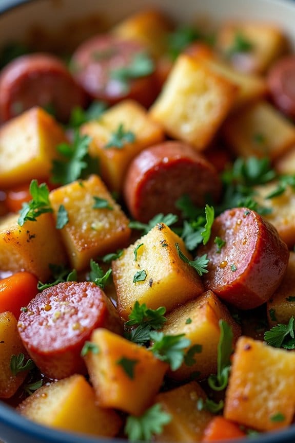 slow cooker sausage stuffing recipe