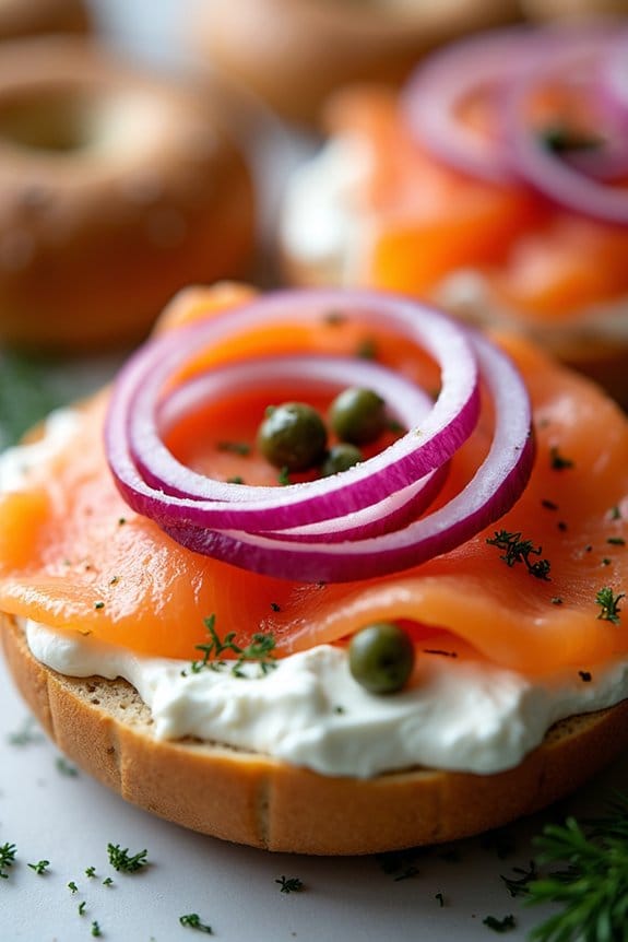 smoked salmon bagel delight