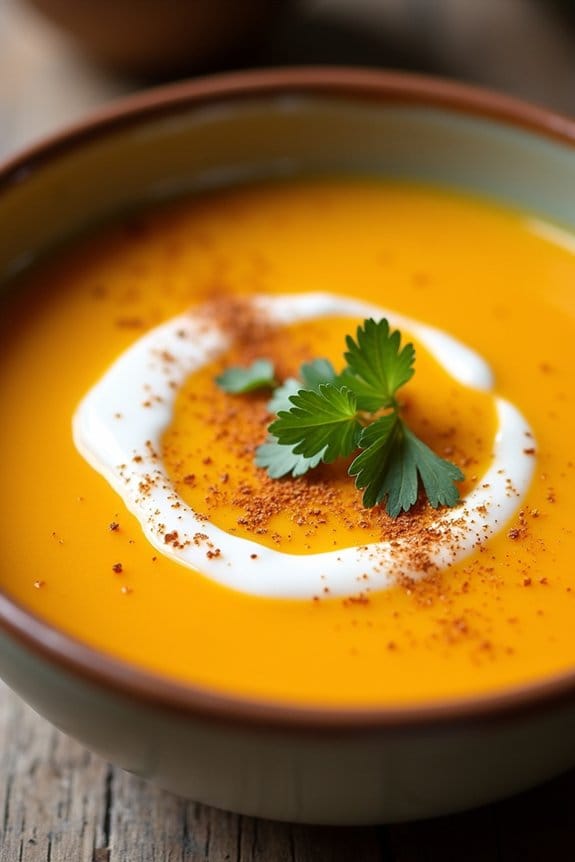 spiced butternut squash soup