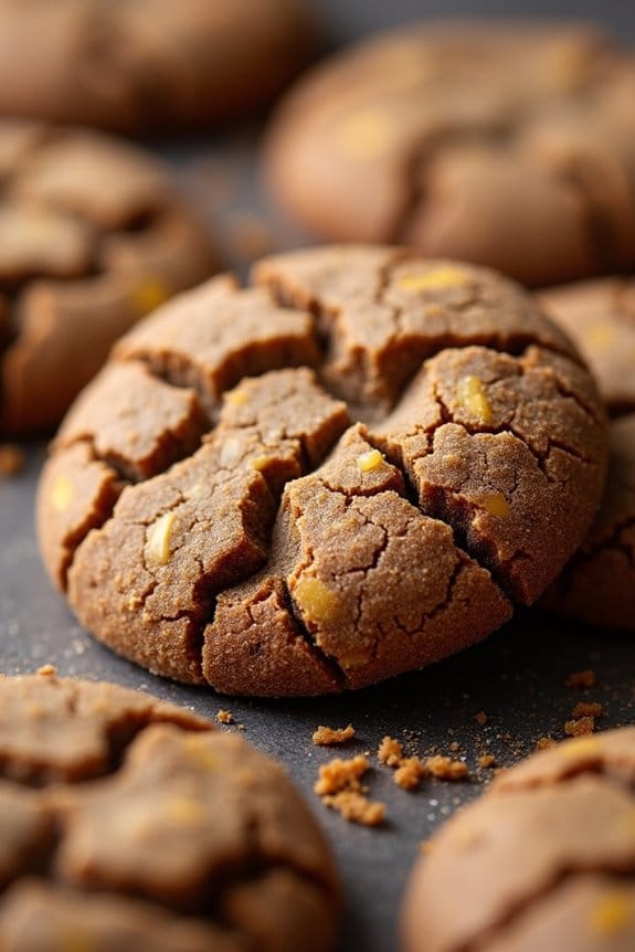 spiced ginger molasses cookies