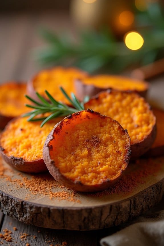 spiced sweet potato rounds