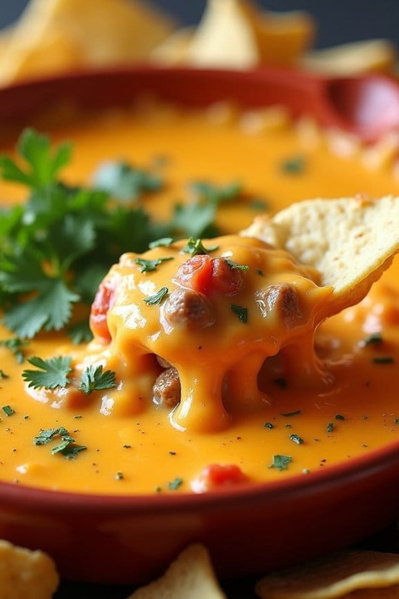 spicy sausage cheese dip