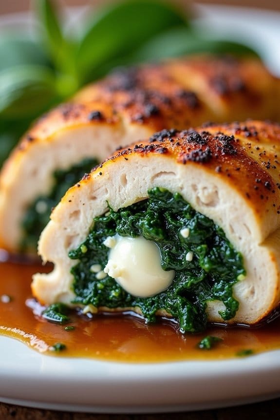 spinach feta stuffed chicken