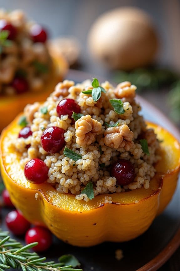 stuffed squash with quinoa