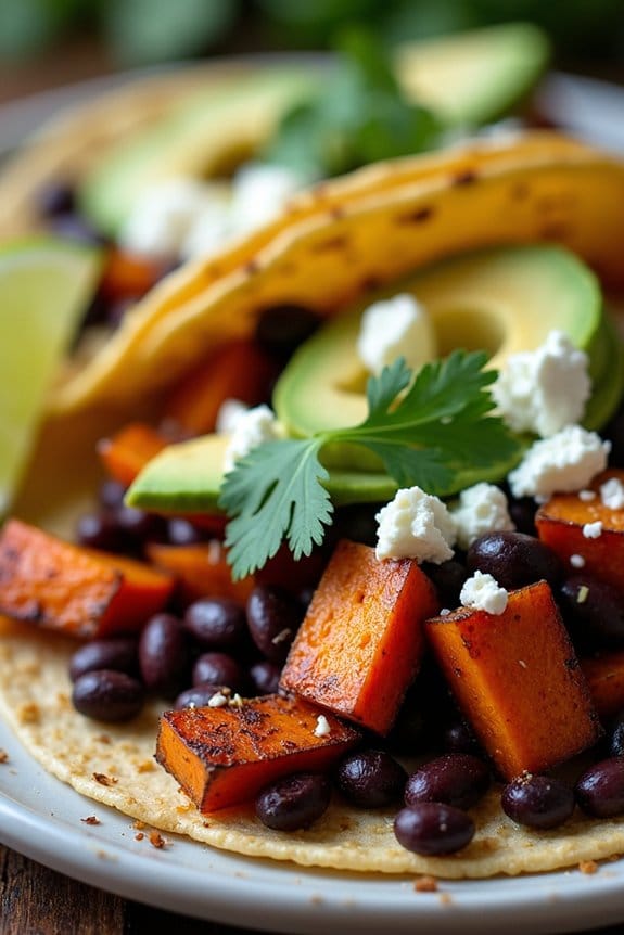 sweet potato black bean tacos