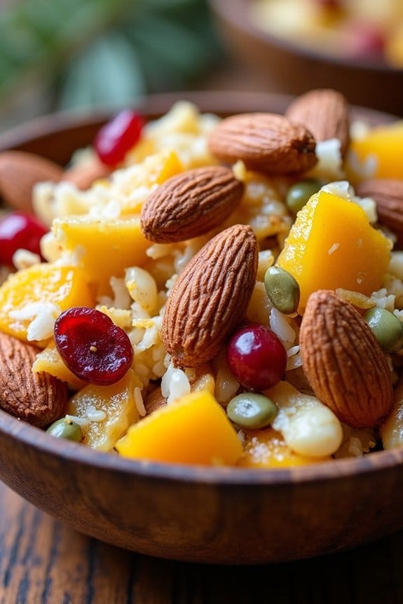 tropical festive trail mix