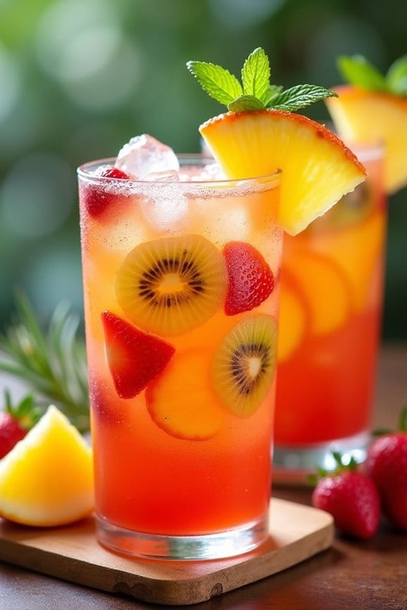 tropical holiday cooler recipe