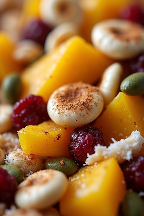 tropical holiday snack mix