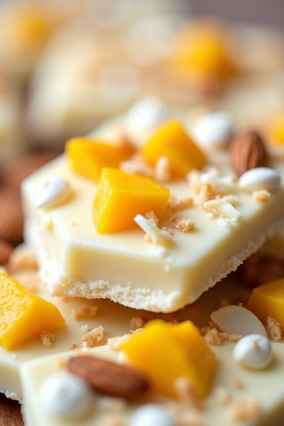tropical mango coconut dessert