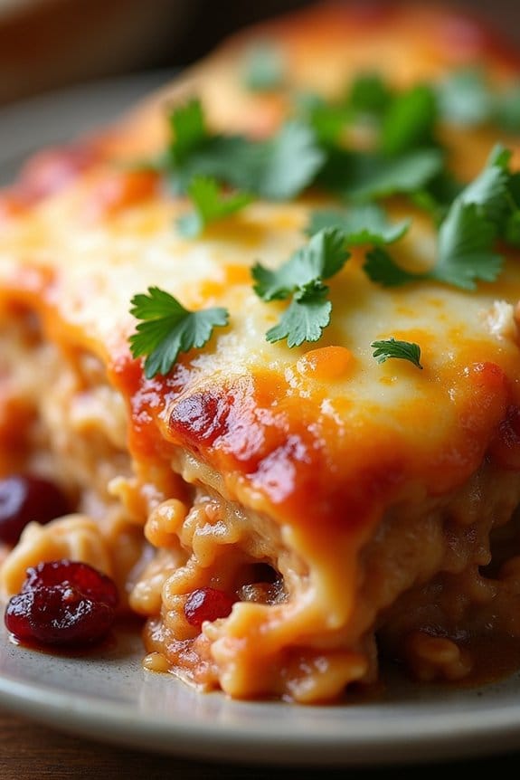 turkey cranberry enchilada casserole