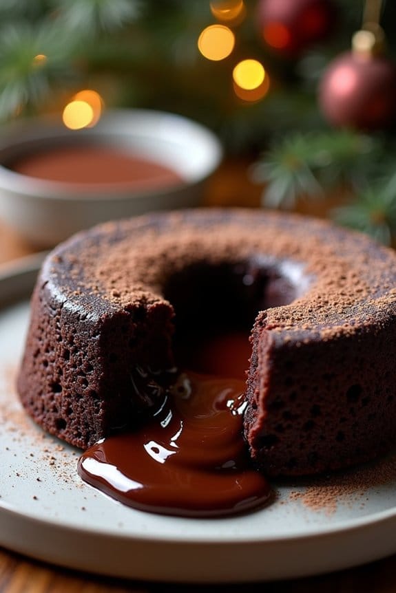 vegan chocolate lava cake