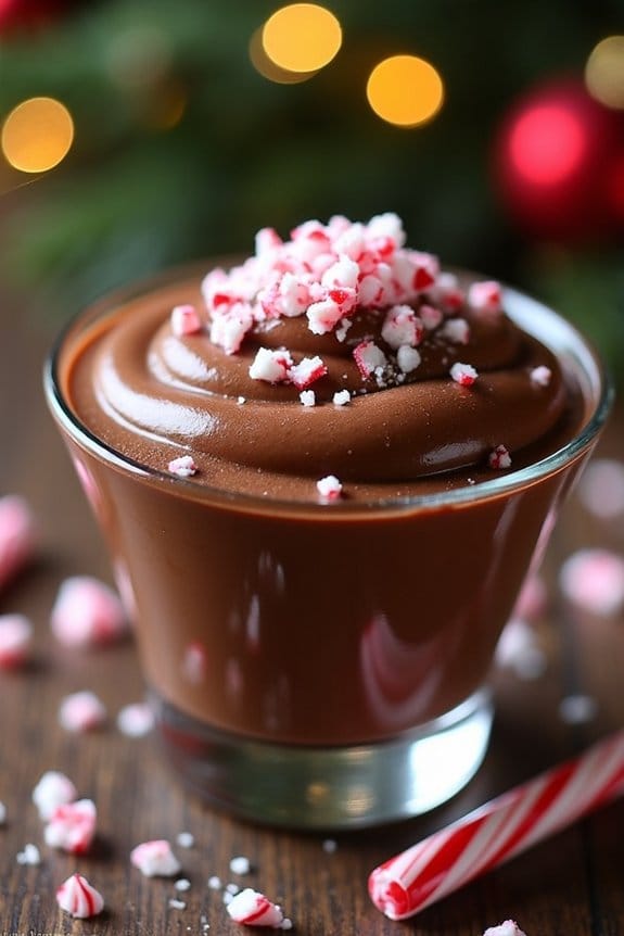 vegan chocolate peppermint mousse