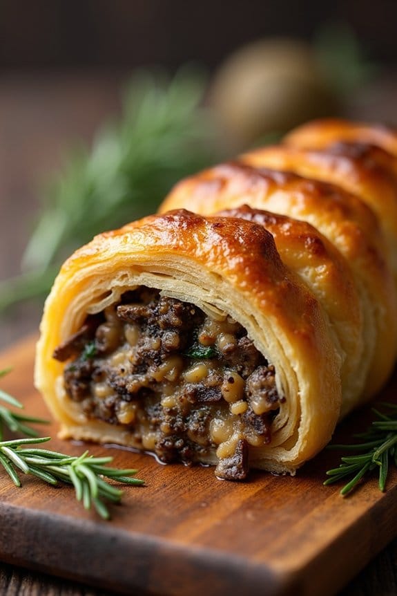 vegan festive mushroom centerpiece