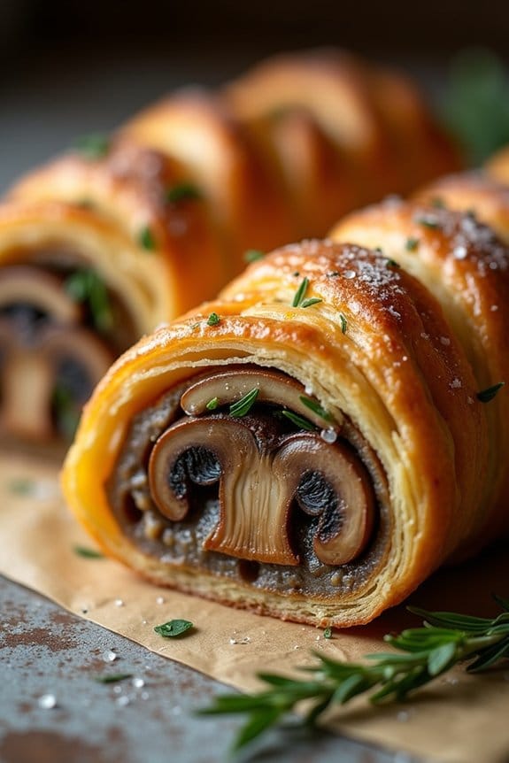 vegan festive mushroom dish